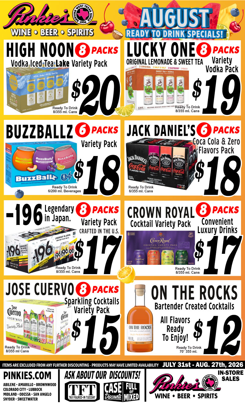MONTHLY-AUG-2026_800 Pinkie's August Monthly Specials 2026